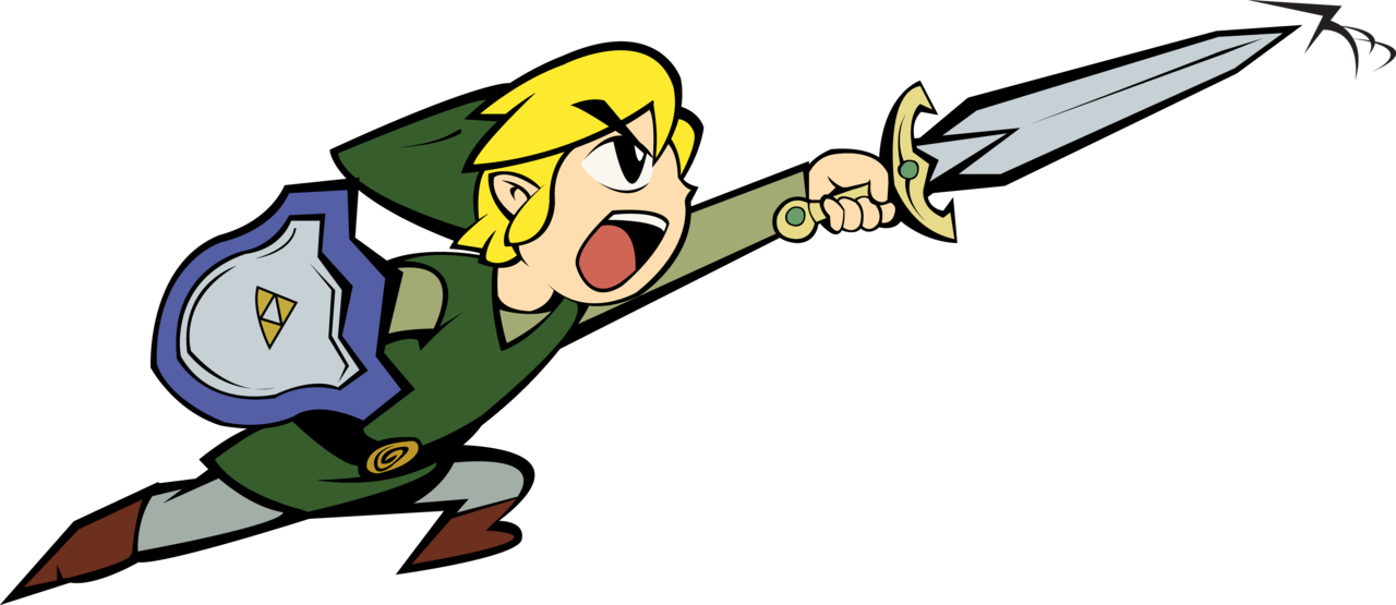 Picture Free Toon By Rodrigobatalhone On Deviantart - Toon Link Holding Sword (1280x555), Png Download