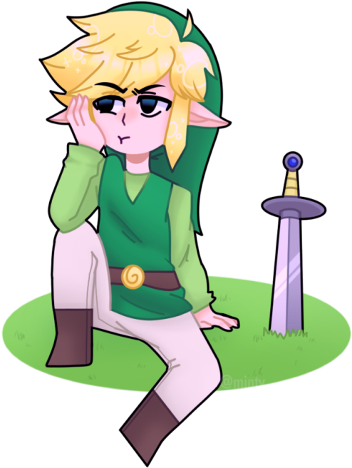 Toon Link Cute (500x666), Png Download