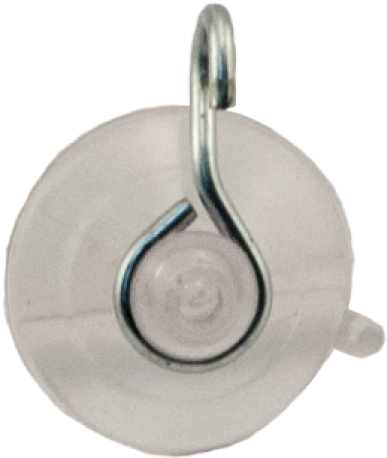 7/8" Suction Cup With Metal Hook - Hooks Suction Cup Png (500x588), Png Download