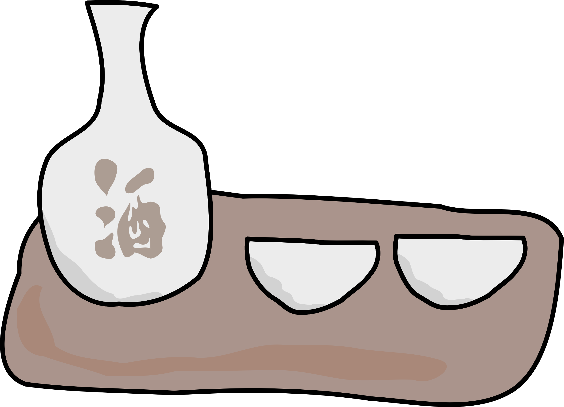 This Free Icons Png Design Of Sake And Cups (2400x1733), Png Download