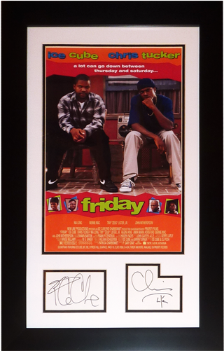 Ice Cube And Chris Tucker Autographed Friday Movie - Friday 1995 Movie (500x500), Png Download