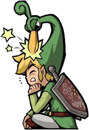 Link And Ezlo Still Life - Link Zelda Minish Cap (300x437), Png Download