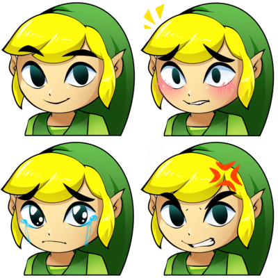 Toon Link Emotes By Jc303 - Toon Link Emote (400x400), Png Download