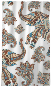 Watercolor Ethnic Elephant With Paisley Elements Background - Paisley (400x400), Png Download