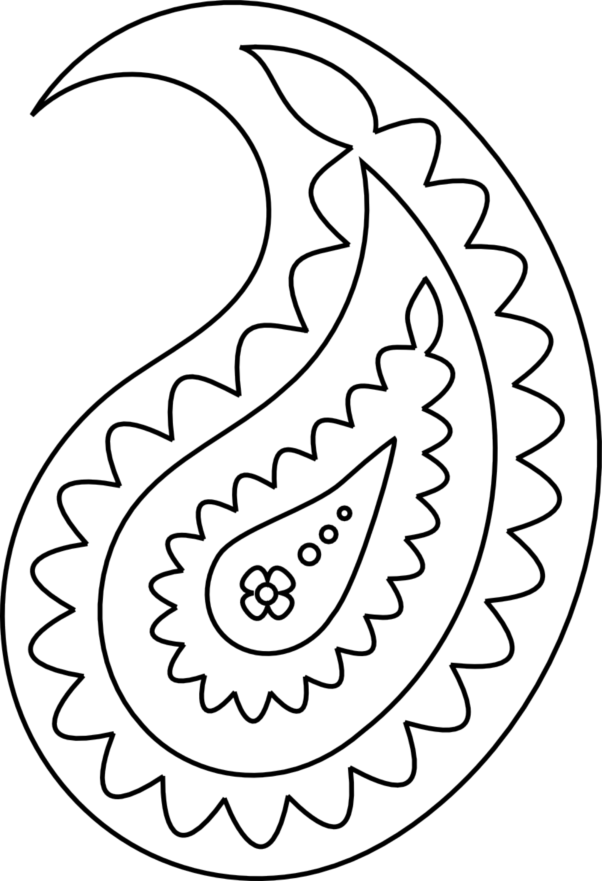 Mosaic Patterns, Stencil Patterns, Applique Patterns, - Paisley Clip Art (2048x2996), Png Download