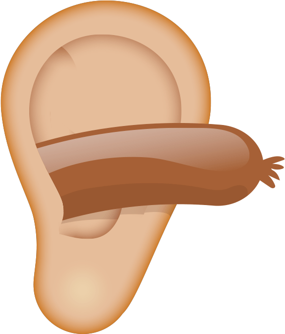 Sausage In Ear - Sausage In The Ear (800x800), Png Download