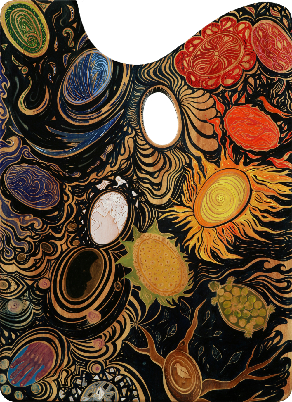 Reflection Of The Artist (1000x1375), Png Download