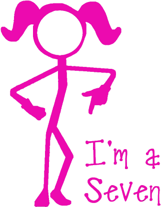 Lgbt Pride, Gay Pride, I'm A Seven, Seven Even, Seven - Decal (495x437), Png Download