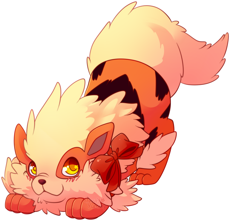 Commission - Growlithe Chibi (800x800), Png Download