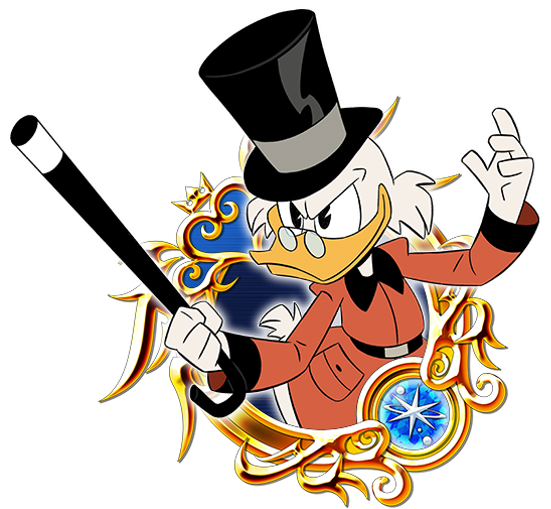 Scrooge Mcduck - Kingdom Hearts Custom Medals (584x547), Png Download