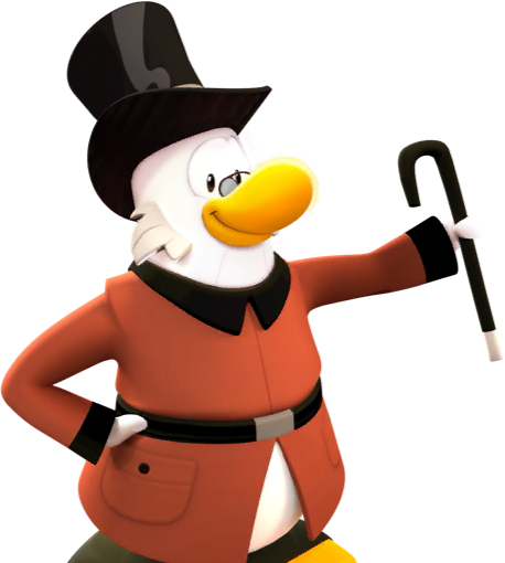 Disney Shop Scrooge Mcduck - Scrooge Mcduck Club Penguin (458x510), Png Download