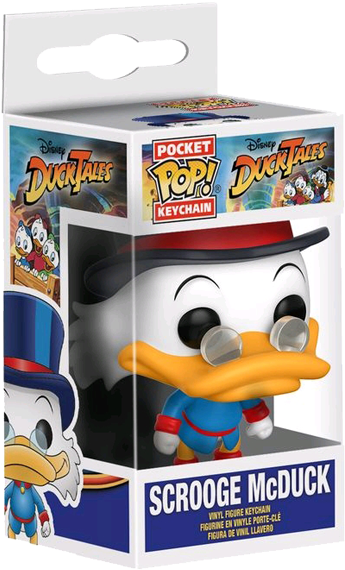 Scrooge Mcduck Pocket Pop Keychain - Duck Tales - Scrooge Mcduck Pocket Pop! Keychain (600x600), Png Download