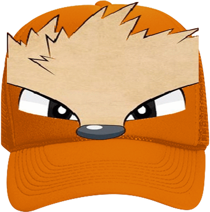 Neon Trucker Hat - Cartoon (450x450), Png Download