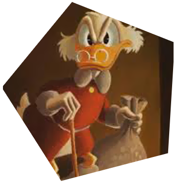 Scrooge Mcduck - Uncle Scrooge (362x375), Png Download