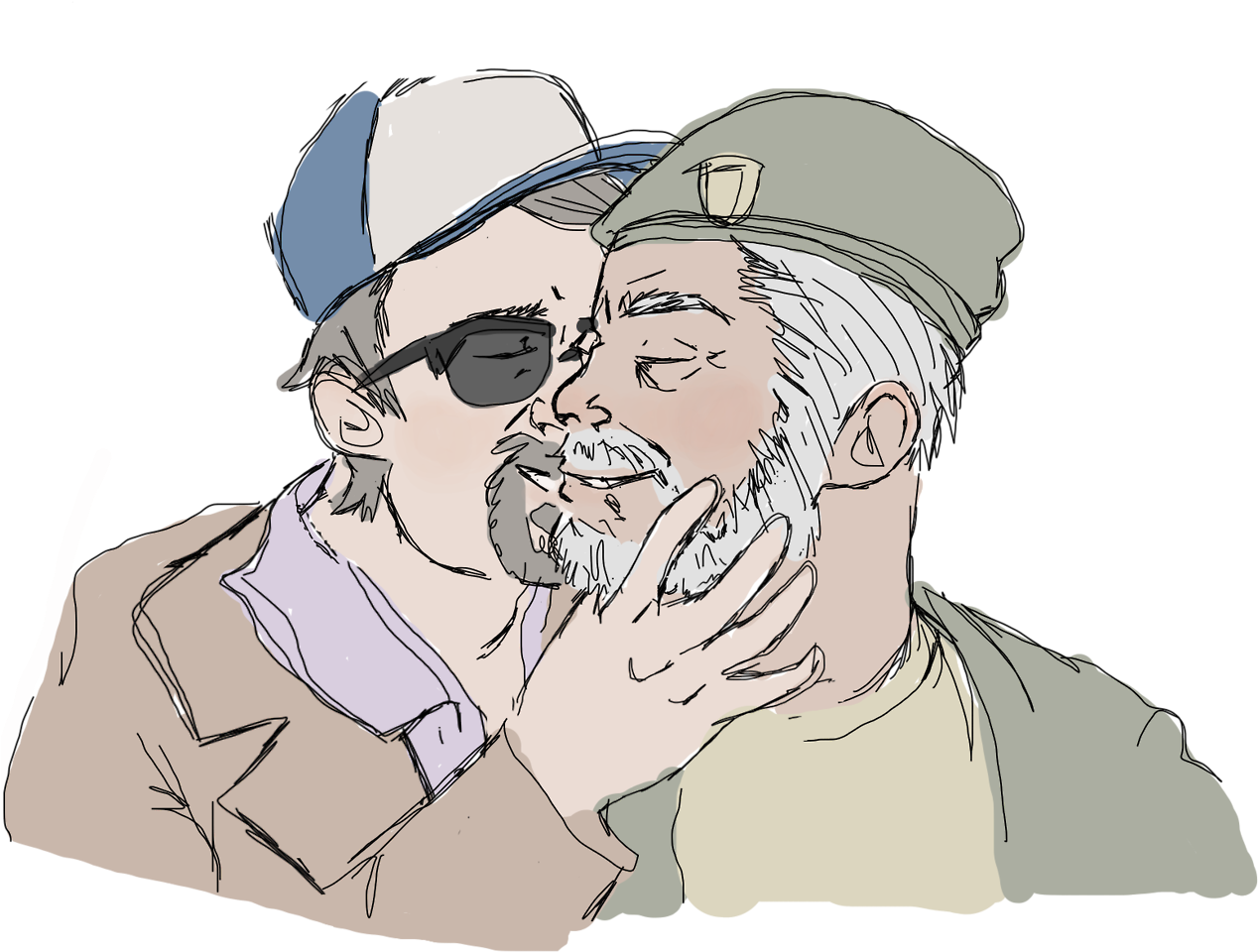 “have A Sloppy Ace/bill Sketch In These Trying Times - Dead By Daylight Ace Visconti Gay (1280x978), Png Download