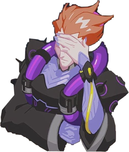 Moira Overwatch Facepalmfreetoedit Clipart Free Library - Moira Facepalm (514x606), Png Download