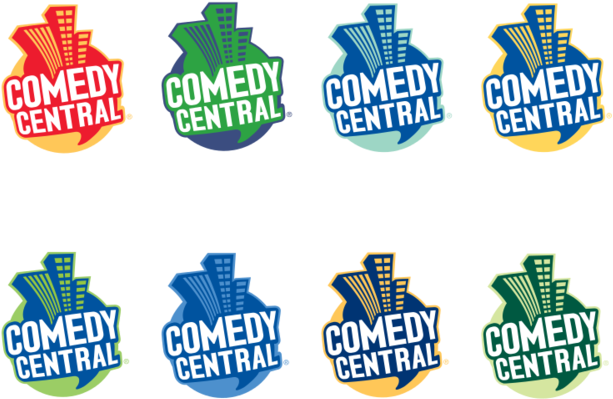 792px-comedy Central Two Color Logos - Comedy Central Color Logos (792x612), Png Download