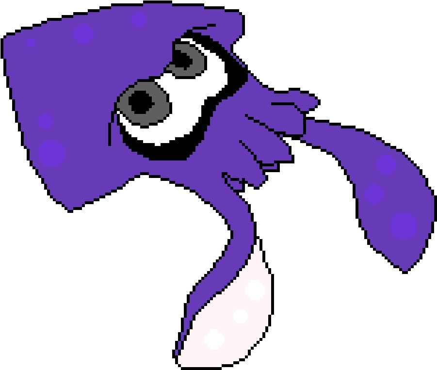 Splatoon Squid - Splatoon 2 Purple Squid (1200x1200), Png Download