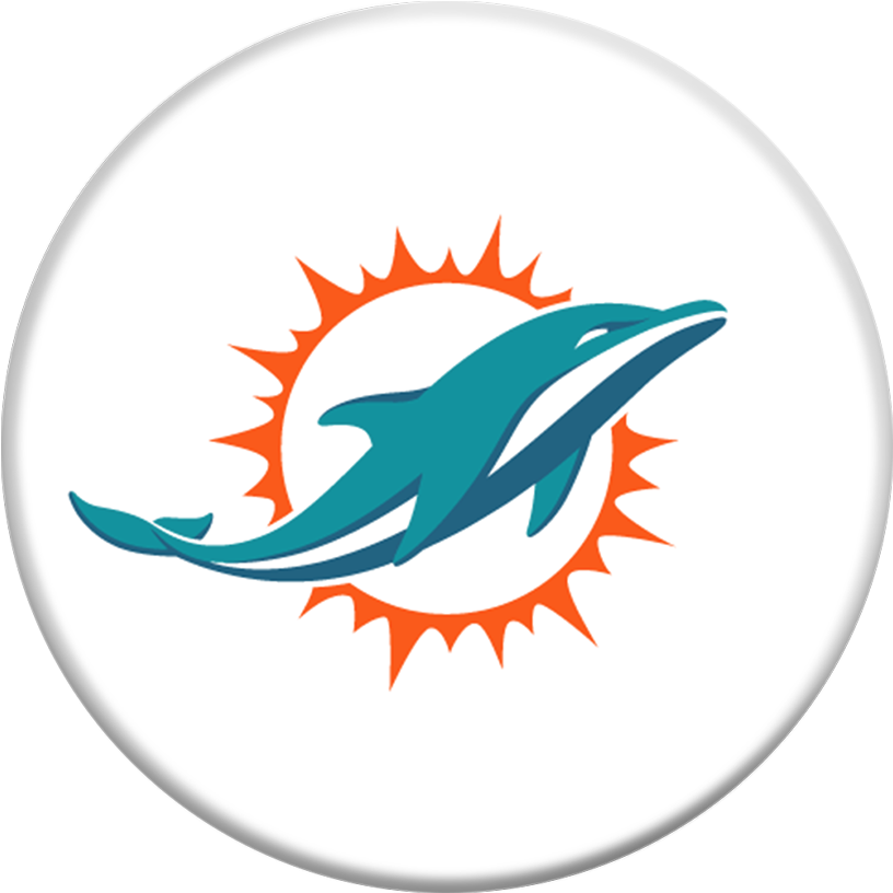 Miami Dolphins Helmet - Miami Dolphins Logo 2018 (1000x1000), Png Download