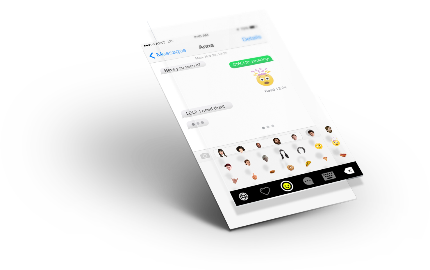Click To Enlarge Broadcity Keyboard Emoji - Smartphone (1543x1024), Png Download