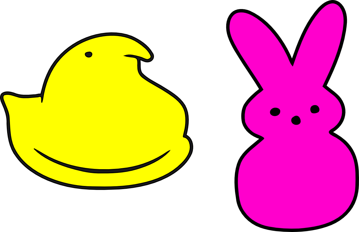 Vector Royalty Free Image Result For Peeps Chick Template - Peep Clipart (1152x746), Png Download