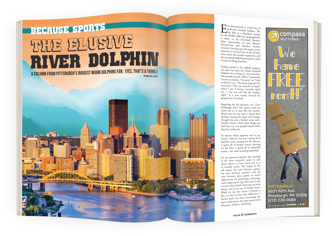 A Column From Pittsburgh's Biggest Miami Dolphins Fan - Cityscape (1200x900), Png Download
