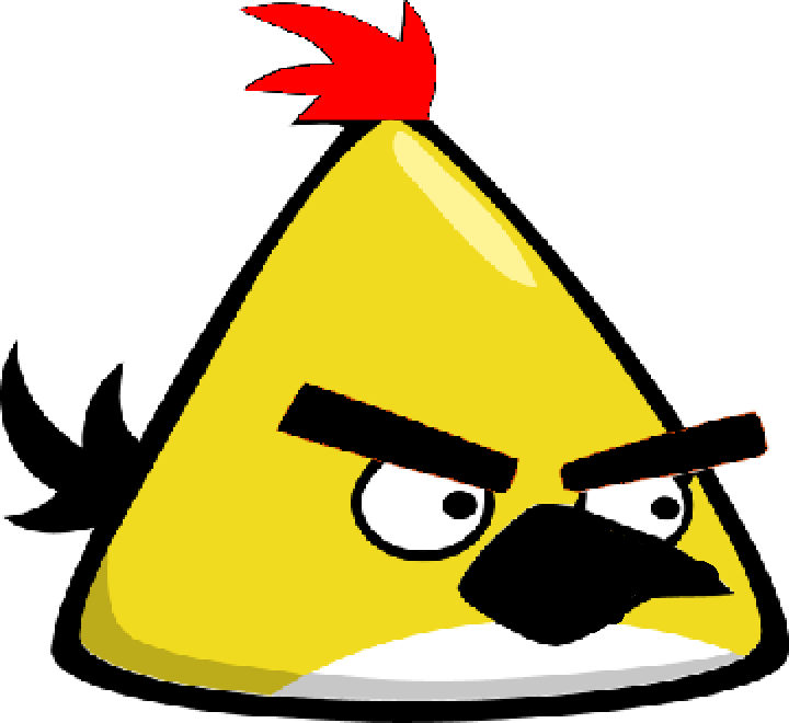 Angry Bird Quack As Peep Icon - Yellow Bird Angry Birds Transparent (720x660), Png Download