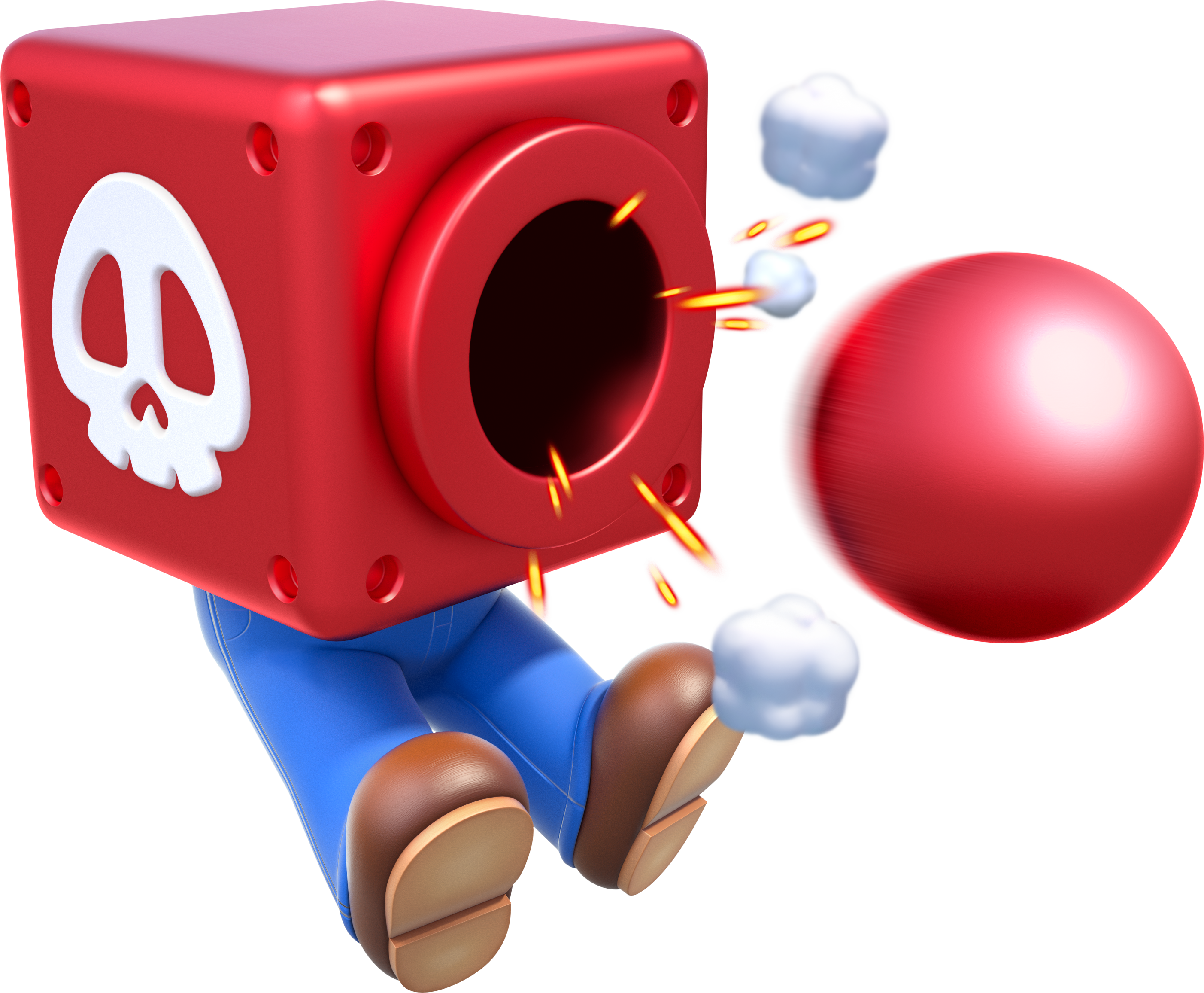 Image Head Artwork D - Super Mario 3d World Cannon Box (2805x2312), Png Download