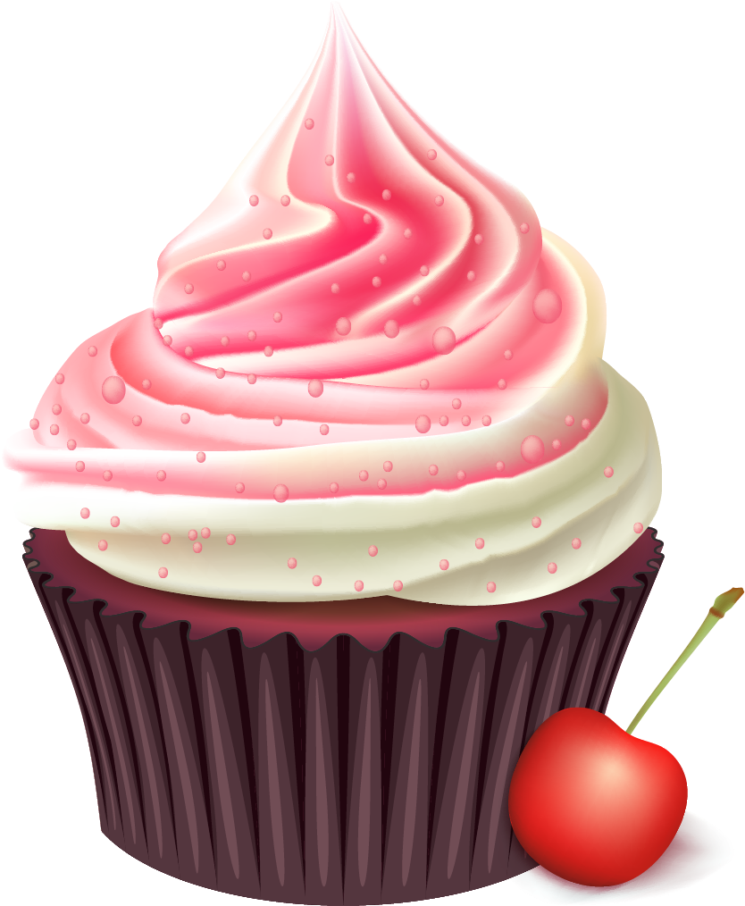 Cupcake Birthday Cake Cream Cherry Cupcakes Transprent - Imagenes De Cupcakes Png (1269x1171), Png Download