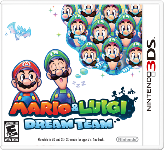 Mario & Luigi - Mario & Luigi: Dream Team (640x480), Png Download