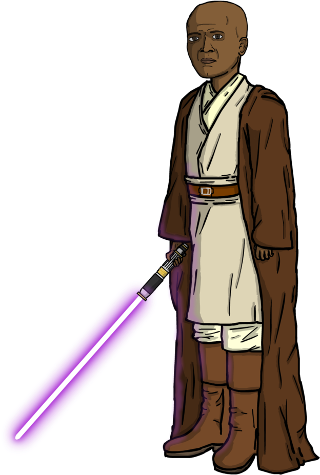Mace Windu Png - Easy To Draw Mace Windu (781x1022), Png Download