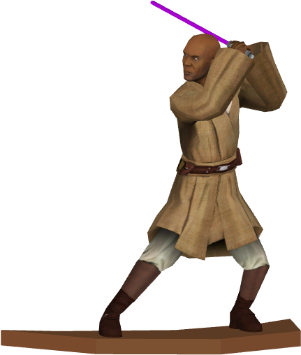 Mace Windu Statue - Wiki (510x510), Png Download