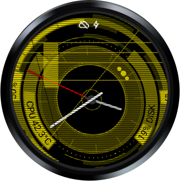 Hud Watch Face - Wall Clock (370x372), Png Download