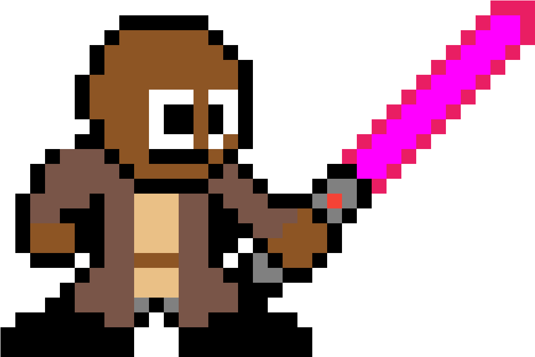 Mace Windu - Pixel Art Luke Skywalker (1200x1200), Png Download