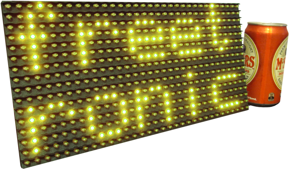 Yellow Led Dot Matrix Display Panel - Yellow Led Dot Matrix Display Panel 32x16 (512 Leds) (1024x768), Png Download