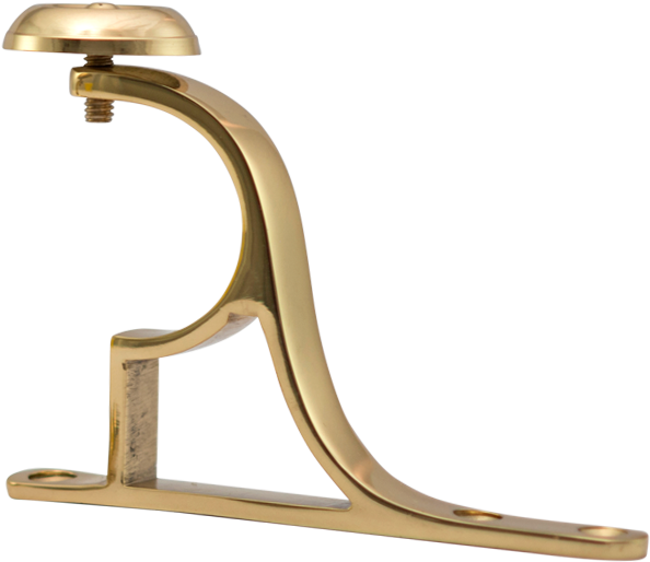 Brass End Bracket - Curtain Rod (1024x768), Png Download
