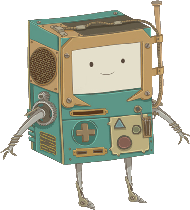 Steampunk Bmo - Transparent Png Adventure Time (413x448), Png Download
