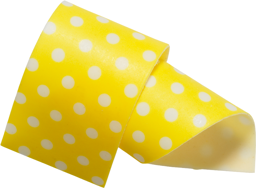Almond And Sugar Collars Yellow 40mm - Polka Dot (1000x1000), Png Download
