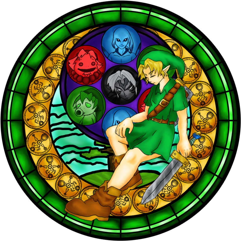 Majora's Mask Window - The Legend Of Zelda (1080x1080), Png Download