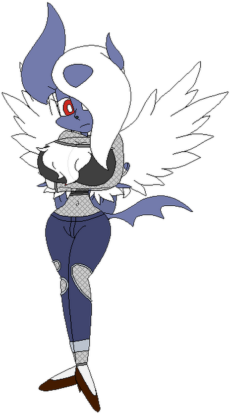 Absol Drawing Mega Evolution - Absol (530x928), Png Download