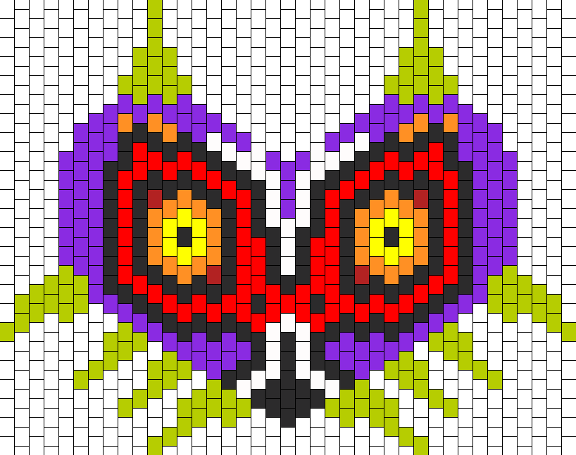 Majoras Mask Skull Kid Bead Pattern - Mayday Parade Heart (818x647), Png Download