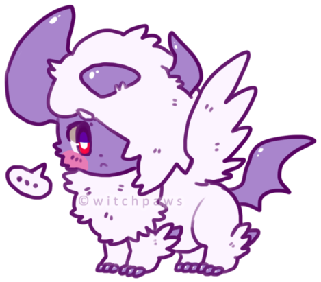 Kawaii And Pokemon Image - Mega Absol Cute (500x451), Png Download