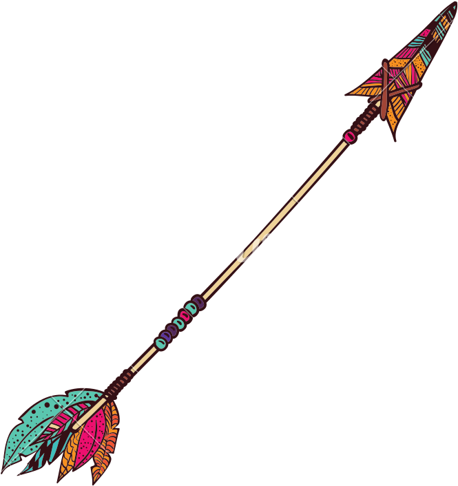 Boho Arrow Icon - Boho Arrow Png (800x800), Png Download