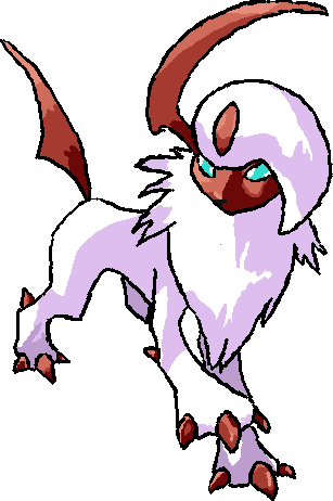 In My Sapphire Version, I Got A Shiny Absol, And I - Absol (307x462), Png Download