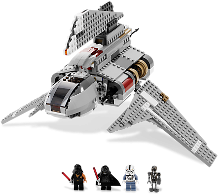 Emperor Palpatine's Shuttle - Lego - Star Wars 8096 Emperor Palpatine's Shuttle (600x450), Png Download