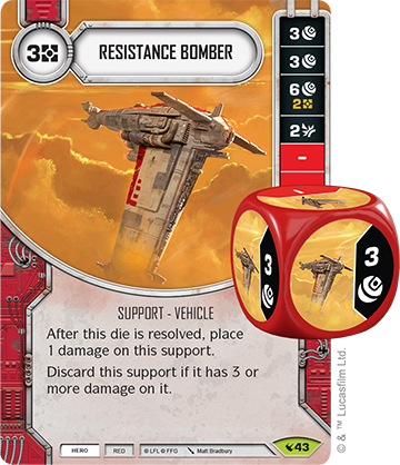 12/15) And His Health And Die Sides Are Low, It Could - Star Wars Destiny Vehicles (360x418), Png Download