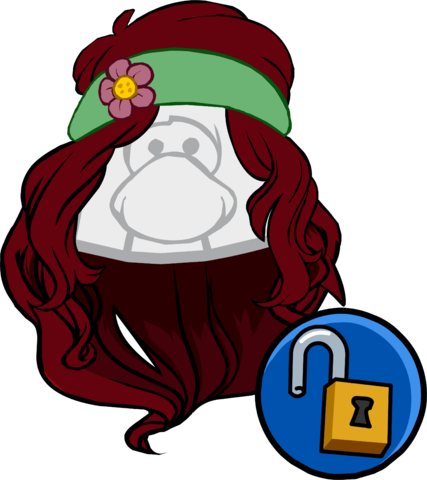 The Boho Clothing Icon Id - Club Penguin Codes Hair (427x480), Png Download