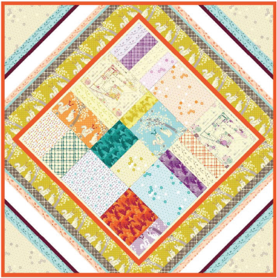 Boho Quilt By Violet Craft - Quilt (400x550), Png Download