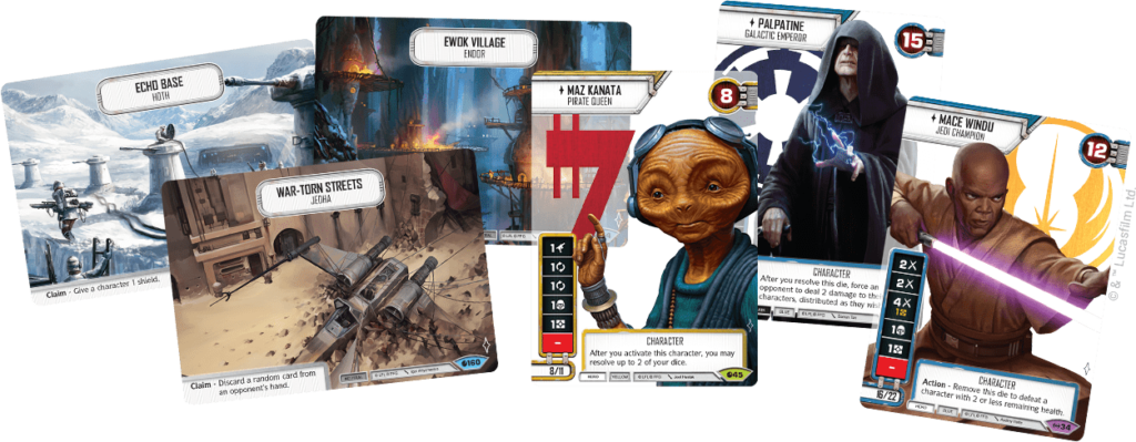 Every Galactic Qualifier Participant Will Receive An - Star Wars Destiny ( Uncommon ) Echo Base Card #166 (1024x399), Png Download