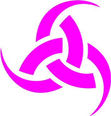 Triqueta Rosa - Odins Horn (400x400), Png Download